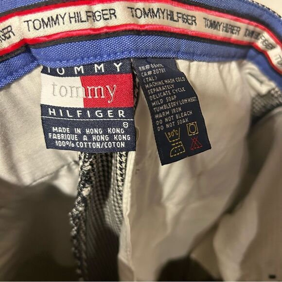 Tommy Hilfiger Houndstooth Plaid Check Trousers Slacks - Picture 14 of 14